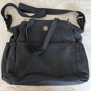 Tory Burch Black Nylon Diaper Bag